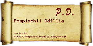 Pospischil Dália névjegykártya